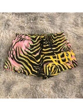 New Authentic VERSACE Logo-Printed Nylon Swim Shorts – Size 7
